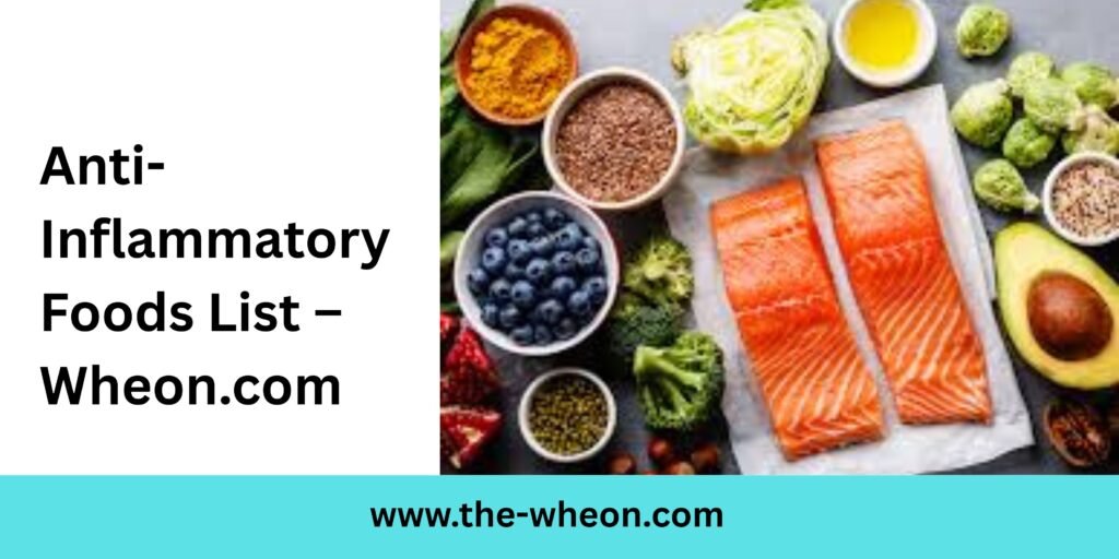 Anti-Inflammatory Foods List – Wheon.com